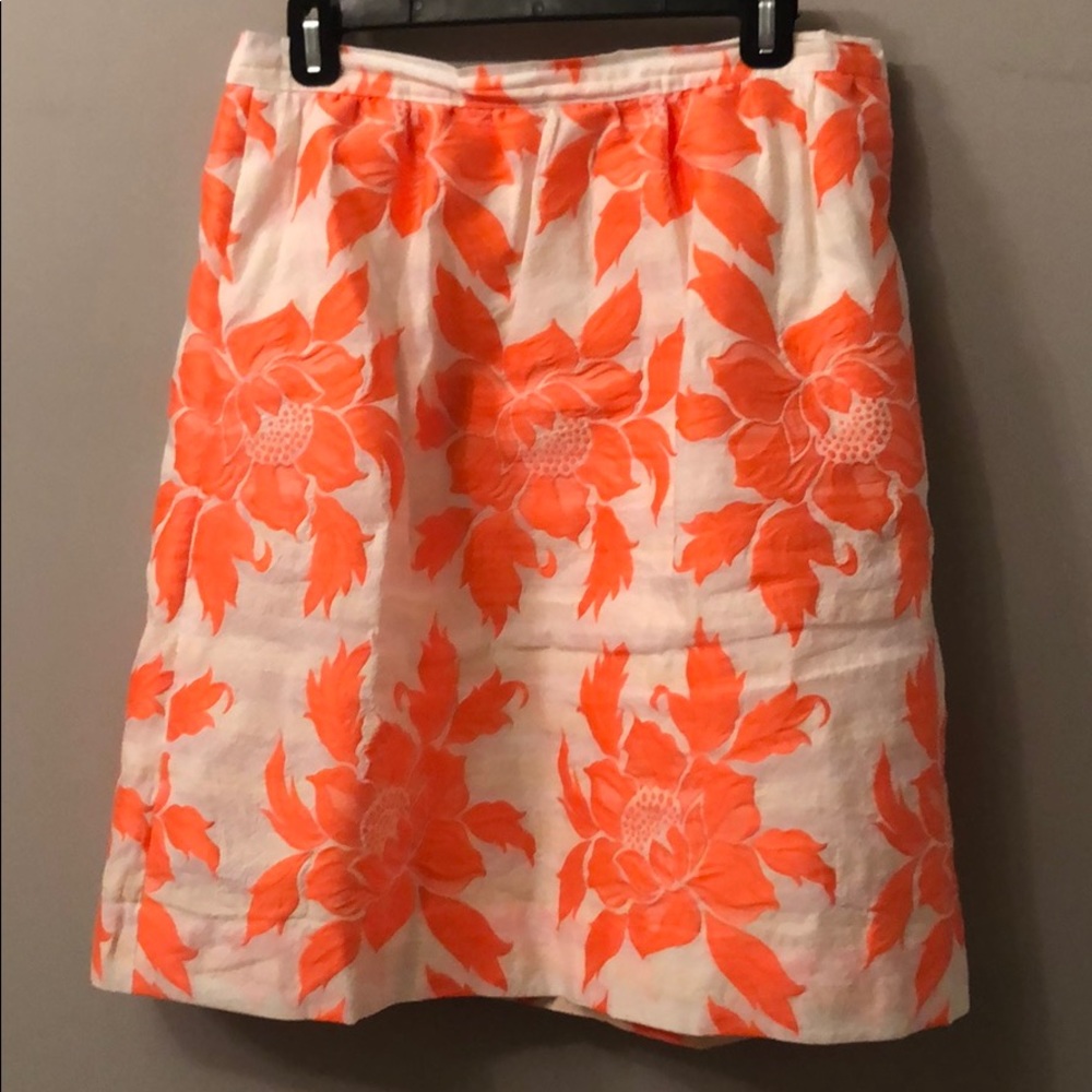 J Crew flower detail skirt
